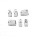 Handlebar Switch Cap Set Chrome for Harley-Davidson