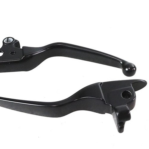 Black Smooth Contour Tamer Hand Lever Set for Harley-Davidson