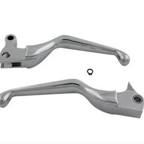 Chrome Smooth Hand Lever Set for Harley-Davidson