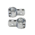 Chrome 1-1/4 inch Footpeg Mount Clamp Set for Harley-Davidson