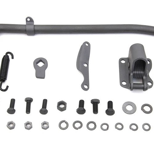 Replica Parkerized Jiffy Kickstand Assembly Kit for Harley-Davidson