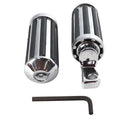 Chrome Railer Style Footpeg Set for Harley-Davidson