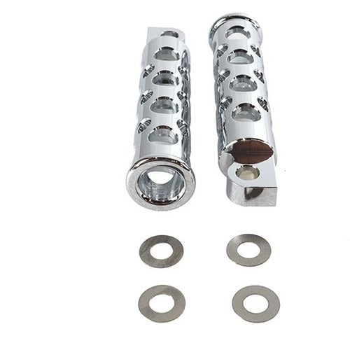 Chrome Hole Shot Style Footpeg Set for Harley-Davidson