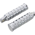 Chrome Micro Grooved Footpeg Set for Harley-Davidson