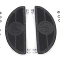 World's Fair Style Half Moon Footboard Set Chrome for Harley-Davidson