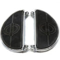 Half Moon Footboard Set Chrome for Harley-Davidson