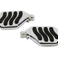 Chrome Mini Peg-board Set with Wave Design for Harley-Davidson