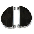 Half Moon Footboard Set Chrome for Harley-Davidson