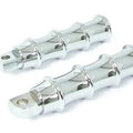 Chrome Tribal Style Footpeg Set for Harley-Davidson