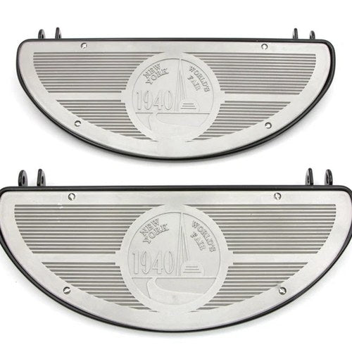 Half Moon Footboard Set Black for Harley-Davidson