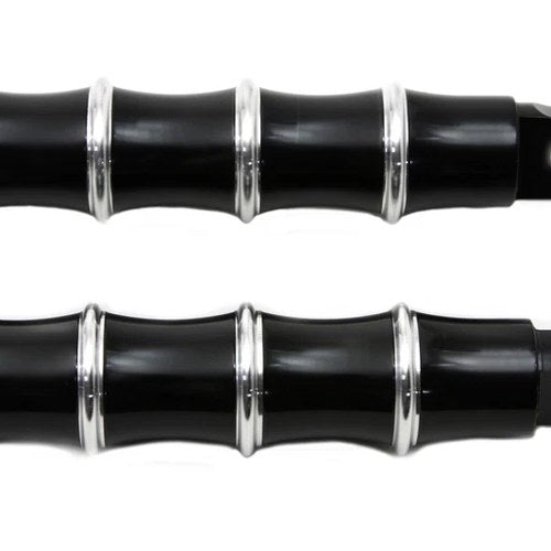 Black Tribal Style Footpeg Set for Harley-Davidson