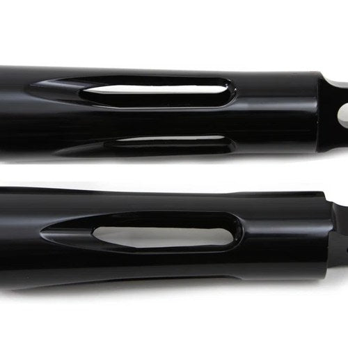 Black Milled Style Footpeg Set for Harley-Davidson