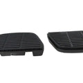 Black Block Rear Passenger Footboard Kit for Harley-Davidson