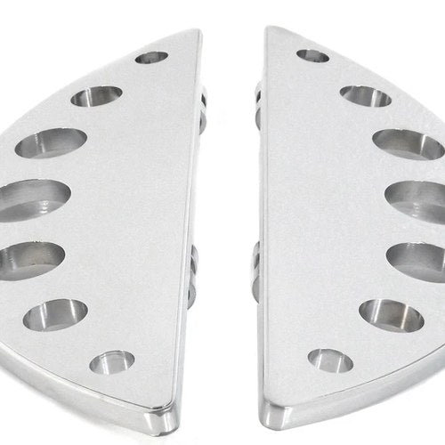 Driver Chrome Half Moon Footboard Set for Harley-Davidson