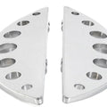 Driver Chrome Half Moon Footboard Set for Harley-Davidson