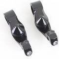 Short Angled Footpeg Mount Kit Black for Harley-Davidson
