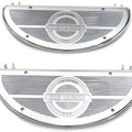 Half Moon Footboard Set Chrome for Harley-Davidson