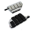 Chrome Double Wide Lions Paw Footpeg Set for Harley-Davidson