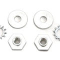 Cadmium Spotlamp Fork Bracket Bolt and Nut Kit for Harley-Davidson