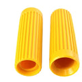 Replica Rib Style Grip Set Yellow for Harley-Davidson