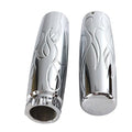 Billet Flame Style Grip Set for Harley-Davidson