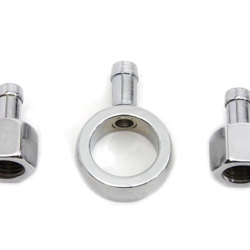 Chrome Gas Tank Fitting Kit for Harley-Davidson