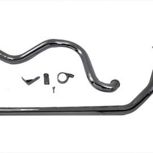 True Dual Exhaust Pipe System Chrome for Harley-Davidson