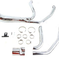 Cyclone 1-3/4 inch 2 into 1 Exhaust Header Set Chrome for Harley-Davidson