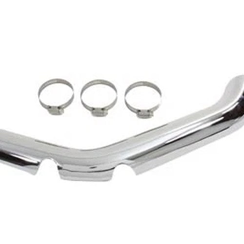 Chrome 24 inch Front Exhaust Heat Shield for Harley-Davidson