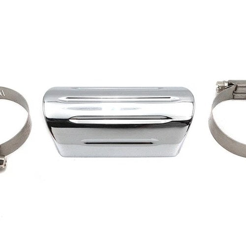 Exhaust Heat Shield, Grooved Style for Harley-Davidson
