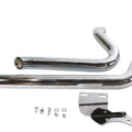 Exhaust Drag Pipe Set Side Sweep for Harley-Davidson