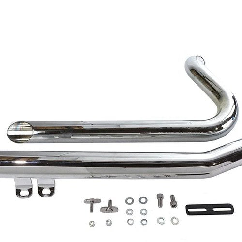 Wyatt Gatling Exhaust Drag Pipe Set Down Slash Shorty for Harley-Davidson