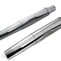 Replica Tapered Muffler Embossed Chrome for Harley-Davidson