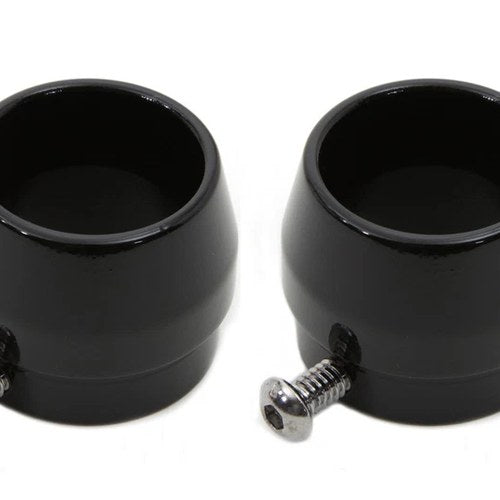 Gloss Black Tips for 1-3/4 Straight Pipe Exhausts for Harley-Davidson