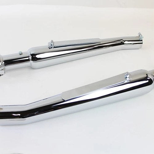 Chrome Megaphone Upsweep Muffler Set for Harley-Davidson