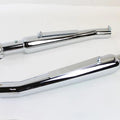 Chrome Megaphone Upsweep Muffler Set for Harley-Davidson
