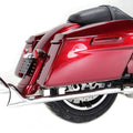 M8 33 inch Straight Fishtail Exhaust Extension Set Chrome for Harley-Davidson