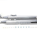 M8 Chrome Fishtail Muffler Set for Harley-Davidson