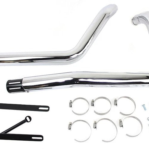 Mcm 2-1/4 inch Vortex Drag Pipe Set for Harley-Davidson