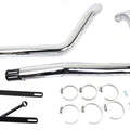 Mcm 2-1/4 inch Vortex Drag Pipe Set for Harley-Davidson