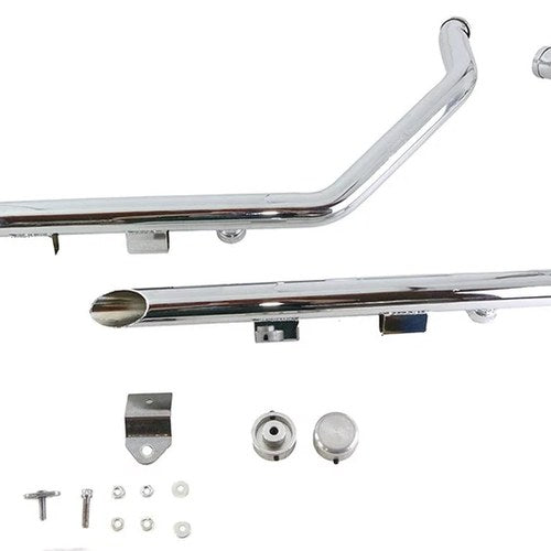 Wyatt Gatling Exhaust Drag Pipe Set Slash Cut for Harley-Davidson