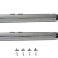 Muffler Set With Chrome Long Tapered End Tips for Harley-Davidson