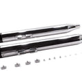Chrome Muffler Set with Slash Cut End Tips for Harley-Davidson