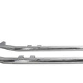 Flt Upsweep Straight Fishtail Set Chrome for Harley-Davidson