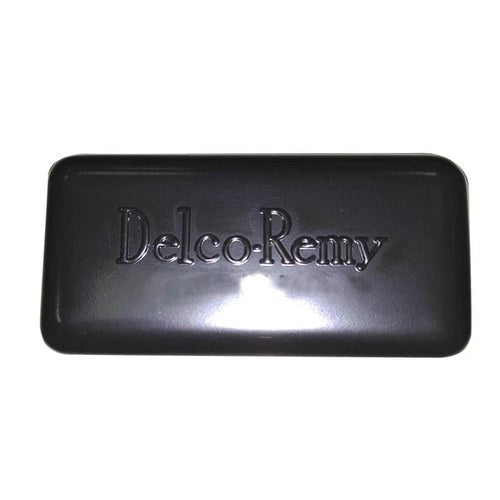 Black Replica Delco Remy Style Relay Cover for Harley-Davidson