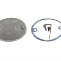 Red Baron Cross Ignition System Cover 2-Hole Chrome for Harley-Davidson