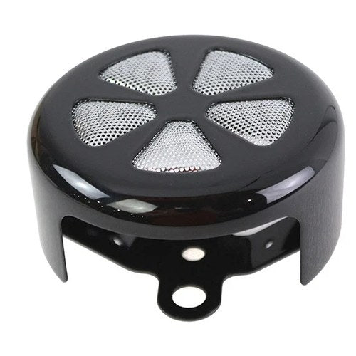 5 Spoke Round Horn Cover Black for Harley-Davidson