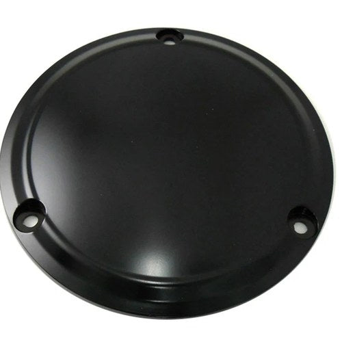 Matte Black 3-Hole Smooth Derby Cover for Harley-Davidson