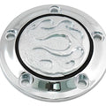 Chrome 5-Hole Flame Point Cover for Harley-Davidson