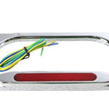 License Plate Frame Chrome Billet with LED Top Lamp for Harley-Davidson